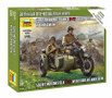 Zvezda 1/72 Soviet M-72 Motorcycle with Sidecar and Crew   Zvezda 1/72 Soviet M-72 Motorcycle with Sidecar and Crew