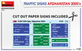  MiniArt 1/35 Traffic Signs Afgahanistan 2000s Model Kit 