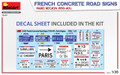  MiniArt 1/35 French Concrete Road Signs Paris 1930-40 Model Kit 