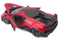  Burago 1/18 Bugatti Divo Red Diecast Model 
