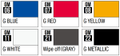  Mr Hobby Gundam Markers 6 Colour Basic Set 