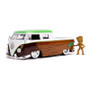 Jada 1/24 VW Microbus With Groot Figure   Jada 1/24 VW Microbus With Groot Figure