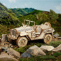 Rokr Army Jeep 3D Wooden Puzzle Model Kit   Rokr Army Jeep 3D Wooden Puzzle Model Kit