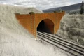  Superquick 1/76 Bridge & Tunnel Entrance (Red Brick) Card Building Kit 