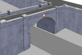  Superquick 1/76 Bridge & Tunnel Entrance (Engineers Brick) Card Building Kit 