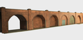 Superquick 1/76 Low Relief Embankment Arches (Red Brick) Card Building Kit   Superquick 1/76 Low Relief Embankment Arches (Red Brick) Card Building Kit