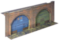 Superquick 1/76 Low Relief Embankment Arches (Red Brick) Card Building Kit   Superquick 1/76 Low Relief Embankment Arches (Red Brick) Card Building Kit