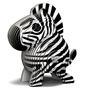 Eugy Zebra Card 3D Puzzle   Eugy Zebra Card 3D Puzzle