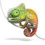  Eugy Chameleon Card 3D Puzzle 