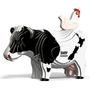  Eugy Holstein Friesian Cow Card 3D Puzzle 
