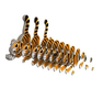  Eugy 12 Tiger Card 3D Puzzle 