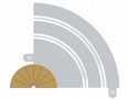  Scalextric Radius 1 Border Cut To Size 22.5 deg (x2) 