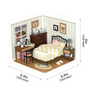 Rolife Sweet Dream Bedroom Plastic Diorama Kit 