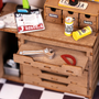  Rolife Garage Workshop Wooden Diorama Kit 