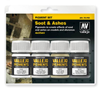  Vallejo Pigments Set - Soot & Ashes 
