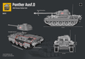  Build Army 1/33 Pz.Kpfw.V Ausf.D Panther Medium Tank 