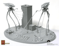  Pegasus Hobbies 1/350 War of the Worlds Alien Tripods Attack Diorama Kit 