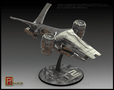  Pegasus Hobbies 1/32 Terminator 2 Aerial Hunter Killer Model Kit 