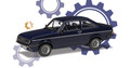  Corgi 1/43 Ford Escort Mk2 RS2000, Midnight Blue (Richard Hammond's The Smallest Cog) 