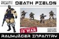  Wargames Atlantic 28mm Death Fields - Raumjager Infantry 
