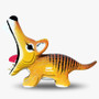 Eugy 086 Tasmanian Tiger (Thylacine) Card 3D Puzzle 