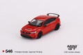 Mini GT 1/64 Honda Civic Type R Rallye Red 2023 W/ Advan GT Wheel   Mini GT 1/64 Honda Civic Type R Rallye Red 2023 W/ Advan GT Wheel