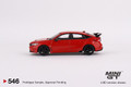 Mini GT 1/64 Honda Civic Type R Rallye Red 2023 W/ Advan GT Wheel   Mini GT 1/64 Honda Civic Type R Rallye Red 2023 W/ Advan GT Wheel