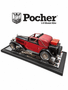  Pocher 1/8 1932 Rolls Royce Phantom II Sedanca Coupe Maroon And Black Ready Assembled 