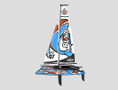  Joysway Binary V3 Cataraman Sailboat RTR W/Smart Sail Tech RC Boat 