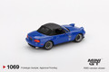  Mini GT 1/64 Mazda Miata MX-5 (NA) Tuned Version Dark Blue 