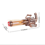  Rokr Rotating-Barrel Toy Minigun Mechanical 3D Wooden Kit 