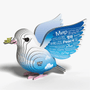  Eugy 505 Dove Card 3D Puzzle 