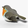  Eugy 137 Robin 'Wobbly' Card 3D Puzzle 