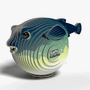  Eugy 138 Pufferfish 'Wobbly' Card 3D Puzzle 