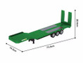 HuiNa RC 1/18 Haulage Flatbed Trailer Green 2.4G RTR