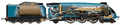  Hornby Railways LNER A4 4468 Mallard Live Steam Train Set 