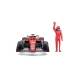  Burago 1/24 F1 Ferrari SF-25 2025 with Driver Figure - Charles Leclerc Diecast Model 