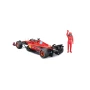  Burago 1/24 F1 Ferrari SF-25 2025 with Driver Figure - Charles Leclerc Diecast Model 