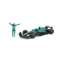 Burago 1/24 F1 Aston Martin AMR25 2025 with Driver Figure - Fernando Alonso Diecast Model