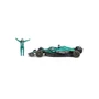  Burago 1/24 F1 Aston Martin AMR25 2025 with Driver Figure - Fernando Alonso Diecast Model 