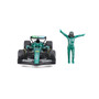  Burago 1/24 F1 Aston Martin AMR25 2025 with Driver Figure - Lance Stroll Diecast Model 