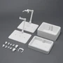  Bandai Gundam Stand - Action Base 7 - White with Option Box 