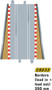 Scalextric Lead In Lead Out Border Barrier (x2)   Scalextric Lead In Lead Out Border Barrier (x2)