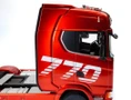  HuiNa RC 1/18 2.4G 19CH Scania 770S Truck with Flatbed Trailer (Red) RTR 