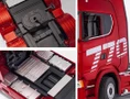  HuiNa RC 1/18 2.4G 19CH Scania 770S Truck with Flatbed Trailer (Red) RTR 