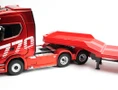  HuiNa RC 1/18 2.4G 19CH Scania 770S Truck with Flatbed Trailer (Red) RTR 