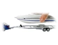  Siku 1/55 Car with Motorboat Diecast Model 