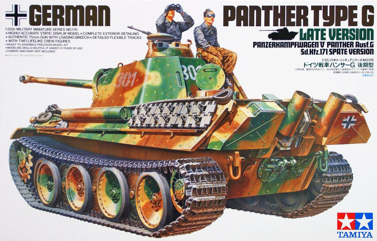 タミヤマスターワークPanther Type G 1/35 Panther Type G Late Version - Part 1 - 1/35 Tamiya - Tank