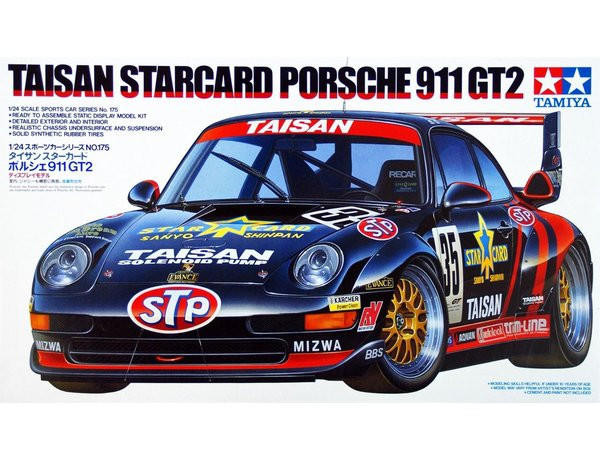 TAMIYA ポルシェ911 GT2 1/10 スペアボディセットTAISAN Tamiya 1/24 Porsche 911 GT2 Taisan - Wonderland Models | TA24175
