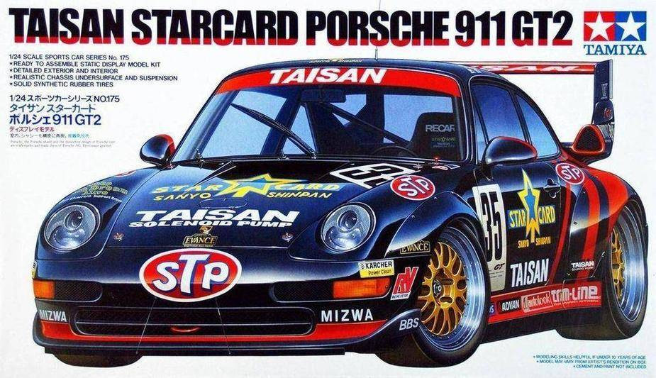Tamiya 1/24 Porsche 911 GT2 Taisan - Wonderland Models | TA24175